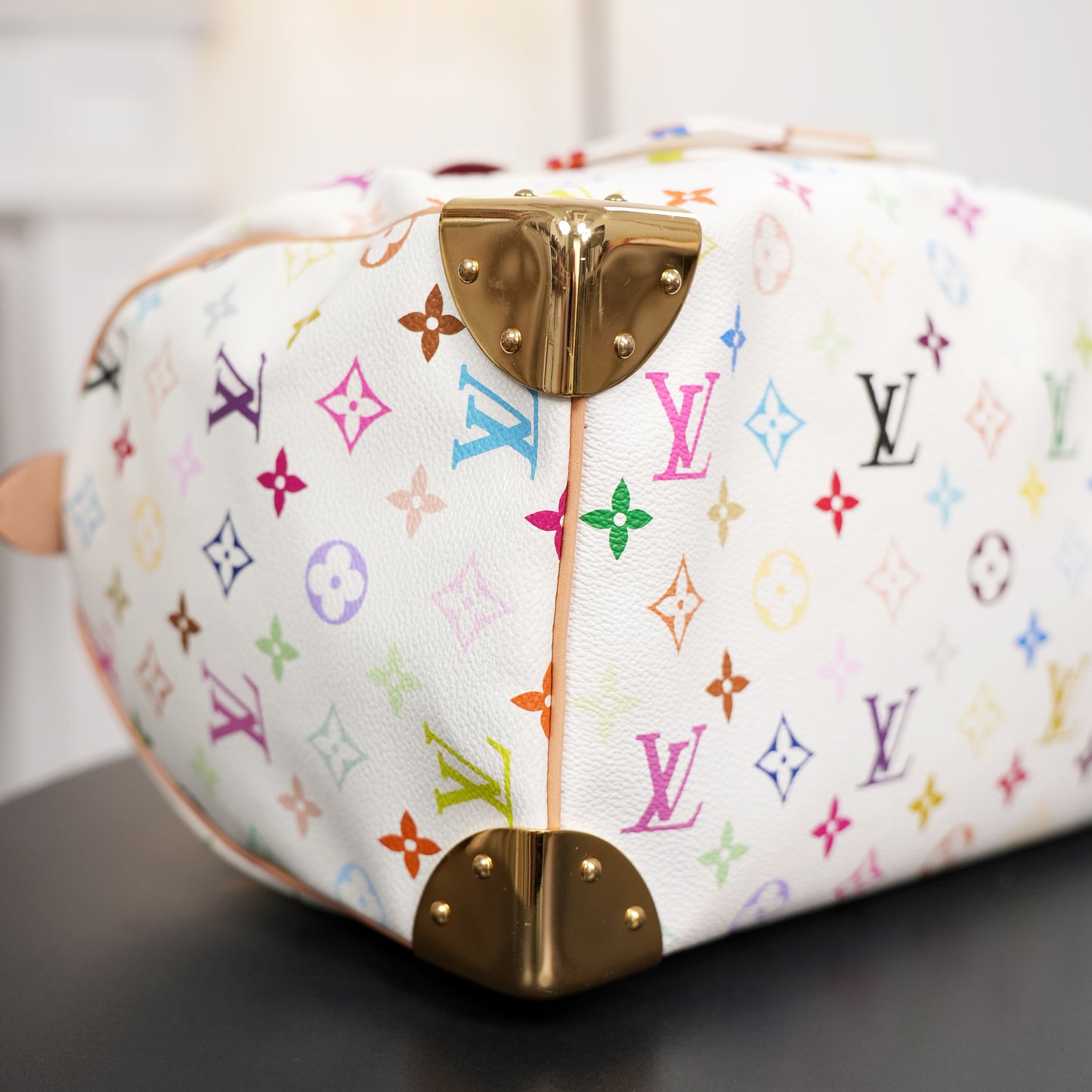 Louis Vuitton x Takashi Murakami Monogram Multicolore White Speedy 30