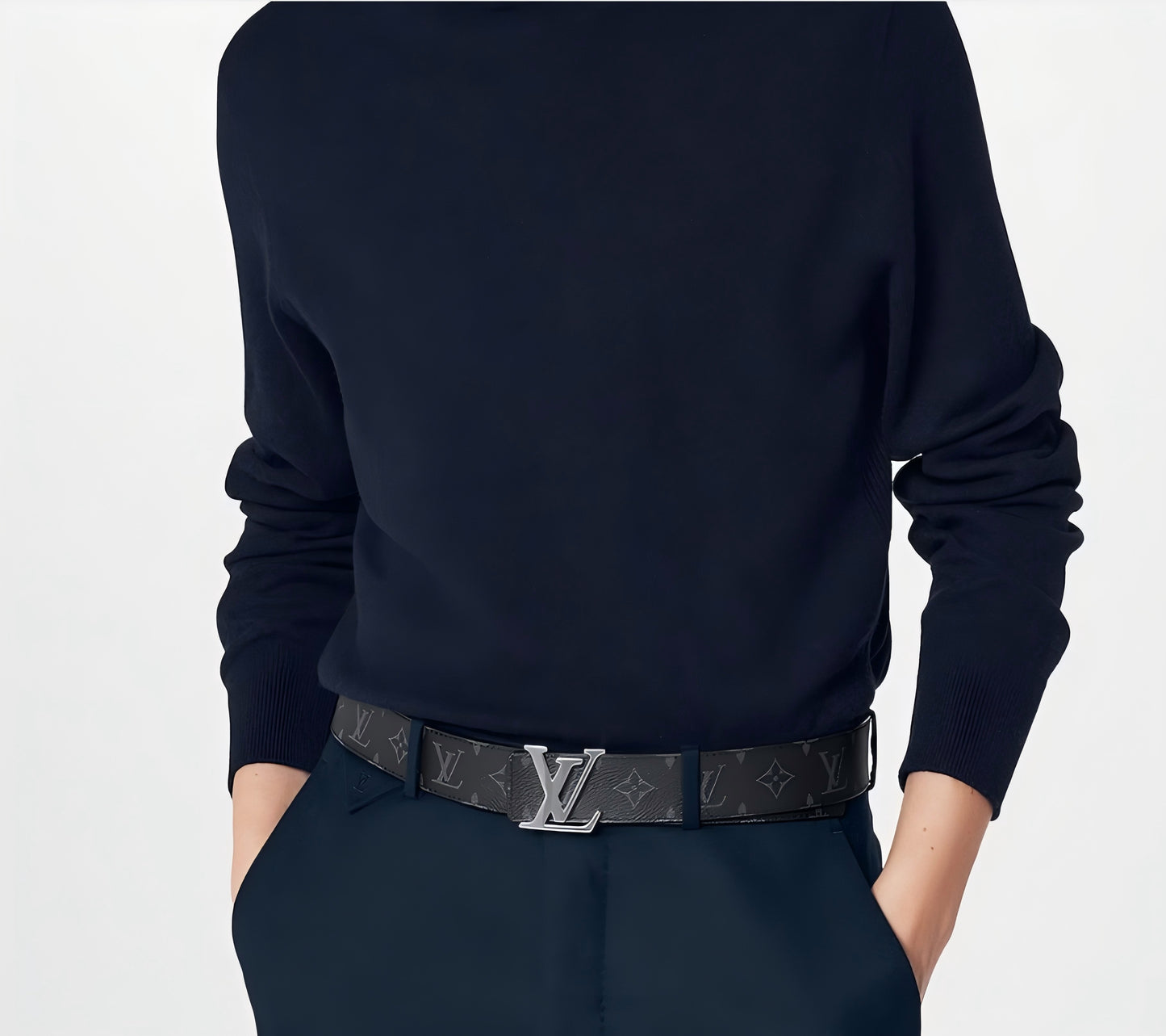 [Never worn] Louis Vuitton LV Initiales 40mm Reversible Belt