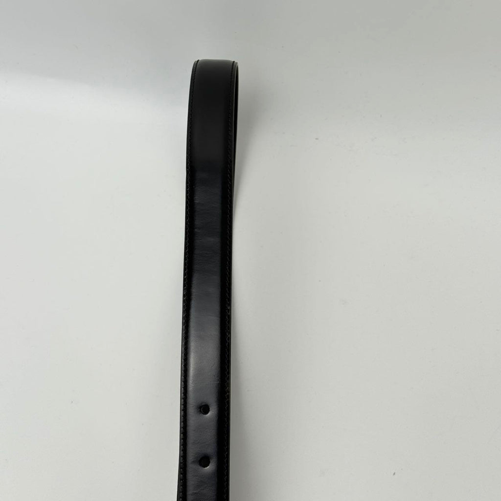 Celine Belt Size 85 Legitmark Authentic black Belt with Gold Toned Buckle - Pre-Owned