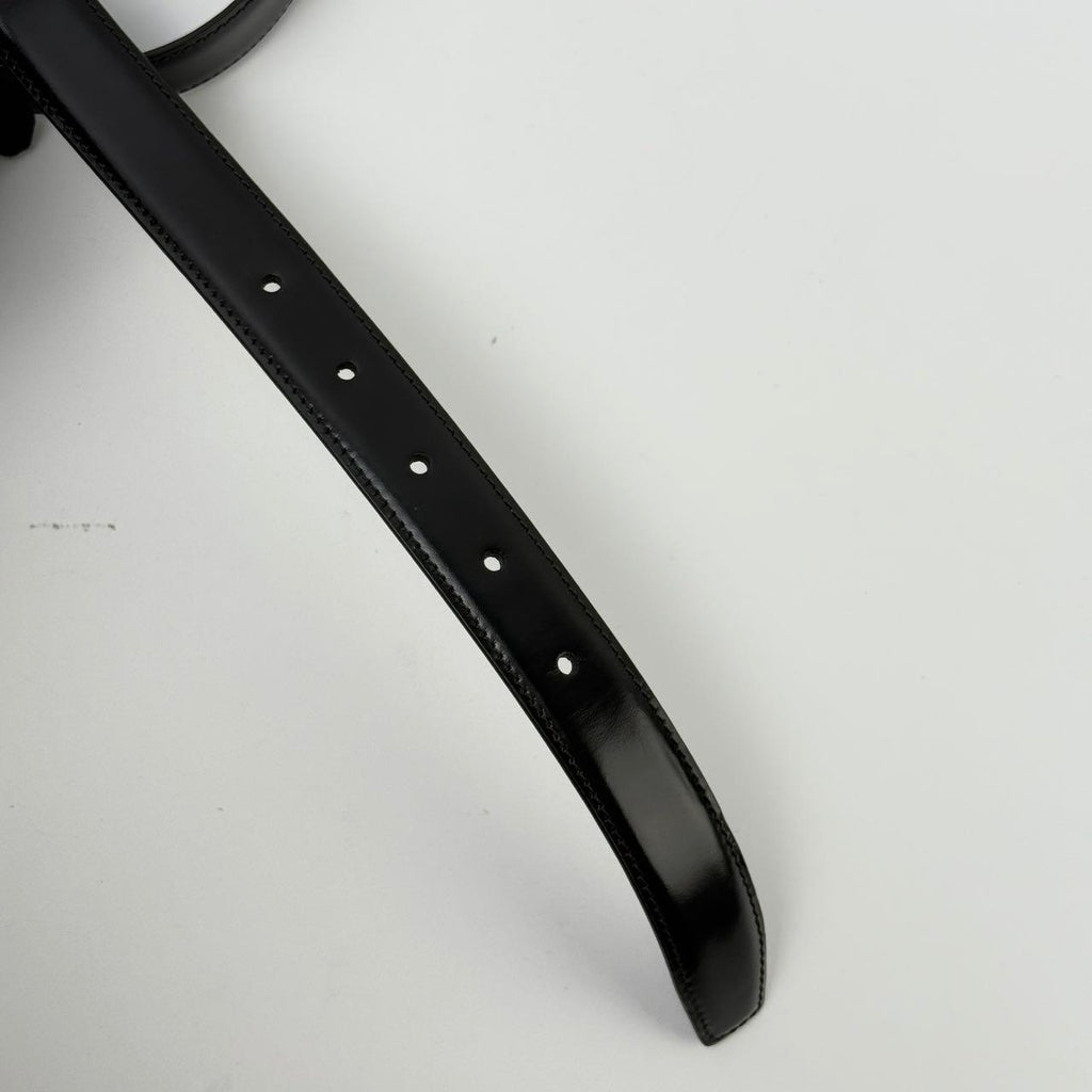 Celine Belt Size 85 Legitmark Authentic black Belt with Gold Toned Buckle - Pre-Owned
