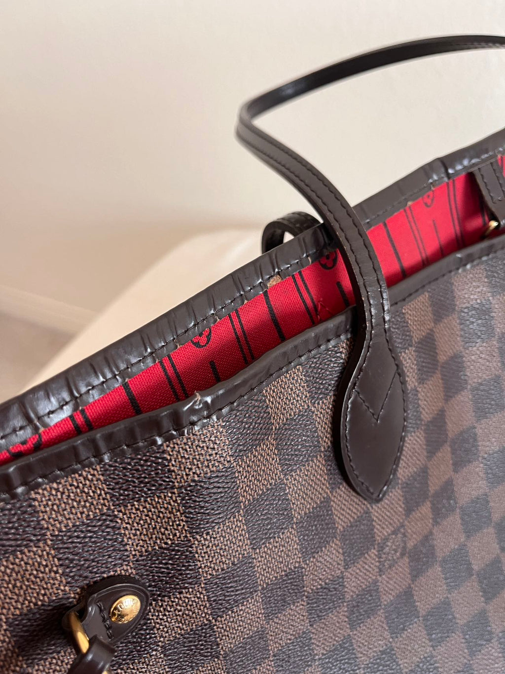 Louis Vuitton | Checkerboard Pattern Neverfull Tote Bag - Pre-owned | Authentic Pre-Owned Luxury