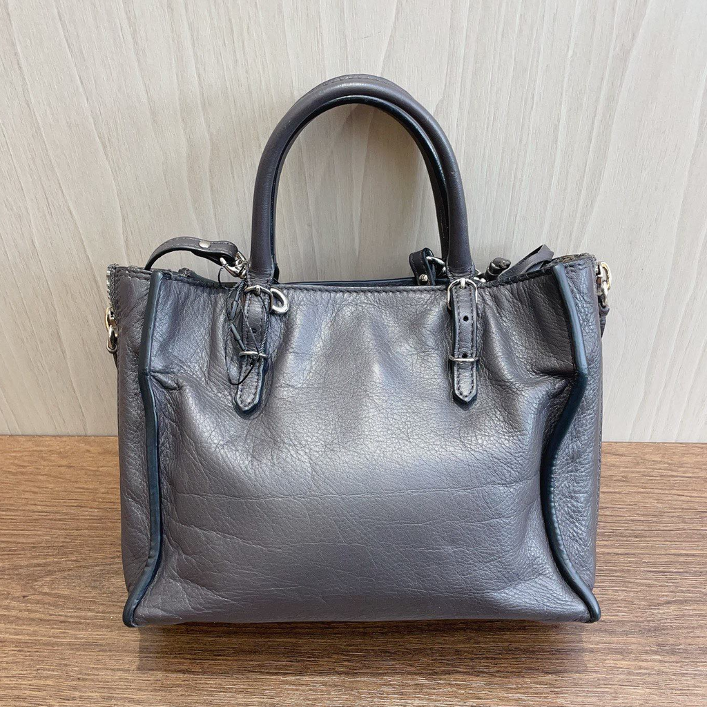 Balenciaga Neo Classic City Bag Top Handle Bag Gray Silver Used Women Fashion