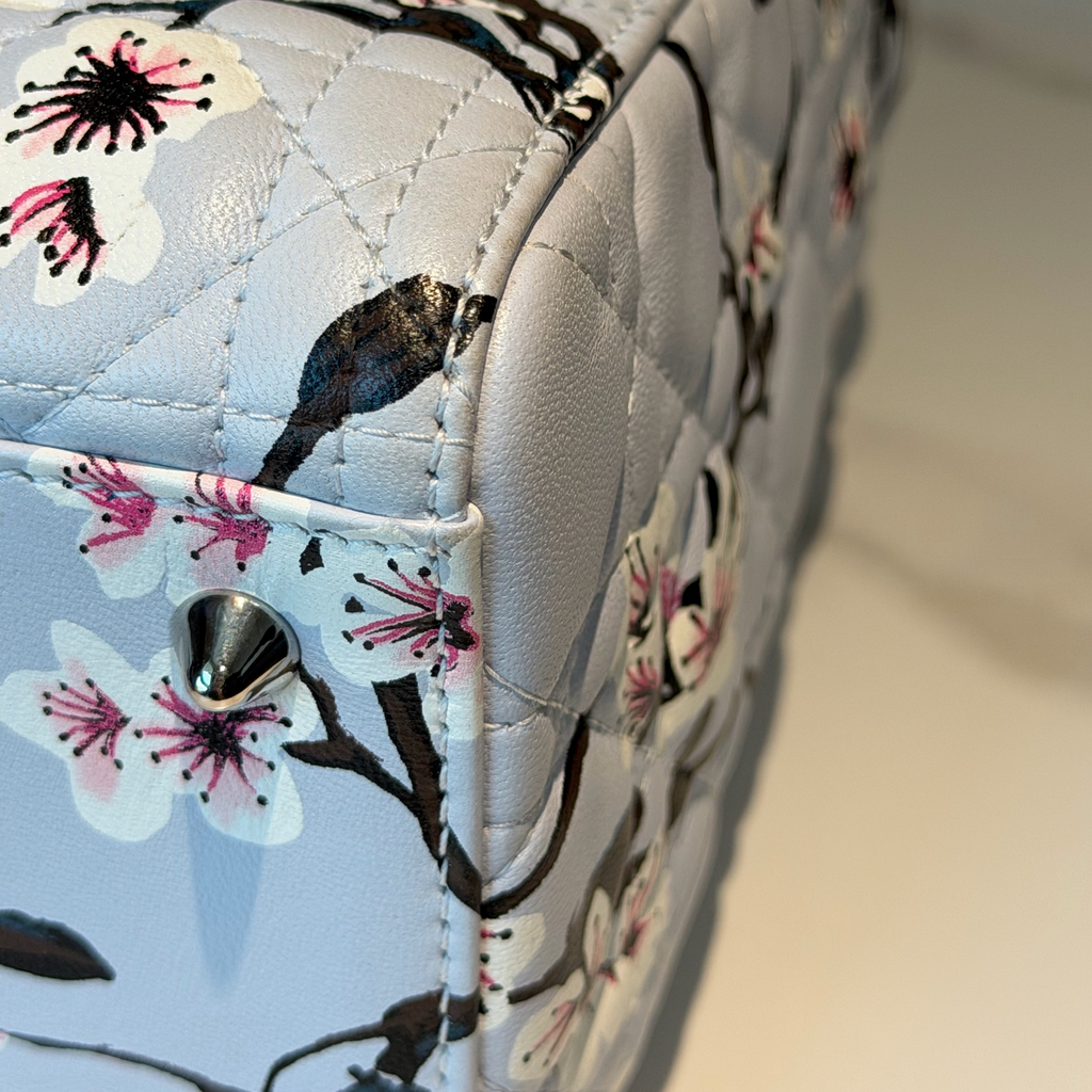 Dior Lady Dior Plum Blossom Limited Edition Handbag 2015 – Pre-Owned