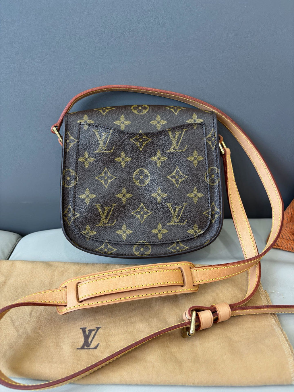 Louis Vuitton Saddle Monogram Canvas Brown Crossbody Excellent