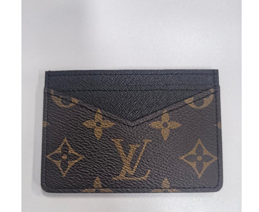 Pre-owned Louis Vuitton canva Clutches and wristlets Clutches & Wristlets Neo Card Holder Monogram Macassar Canvas