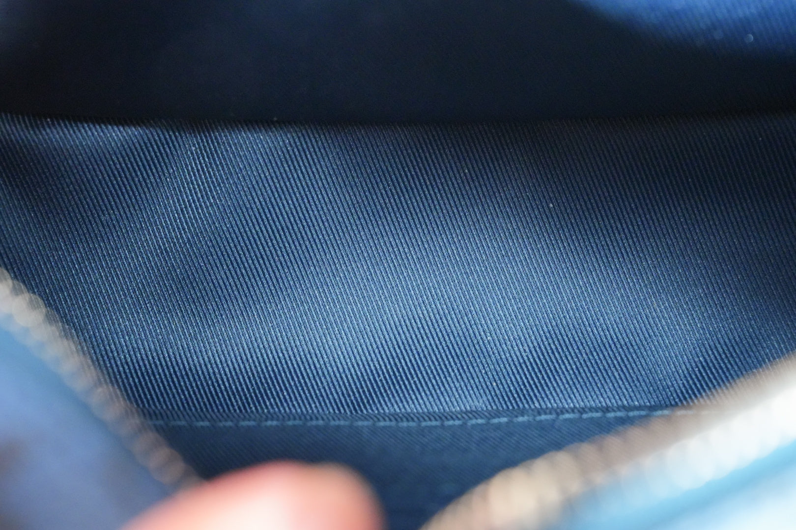 Louis Vuitton Soft Trunk Monogram Blue Crossbody Chip Version Shw Excellent