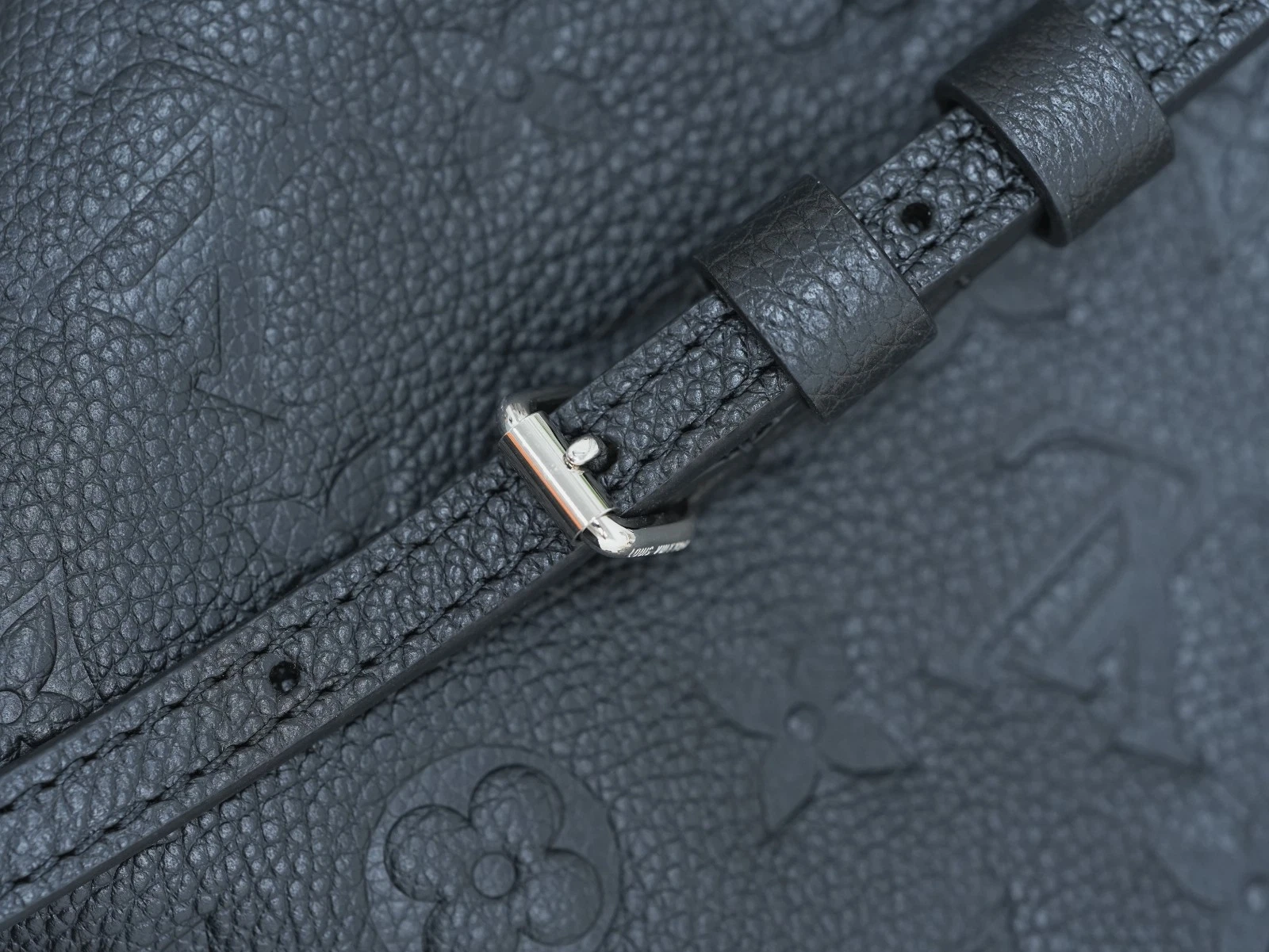 Louis Vuitton Monogram Pallas Clutch Black Empreinte Shoulder Bag Crossbody - Pre-Owned