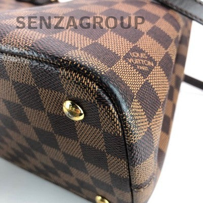 Louis Vuitton Kensington Damier Ebene Shoulder Bag Gold Hardware