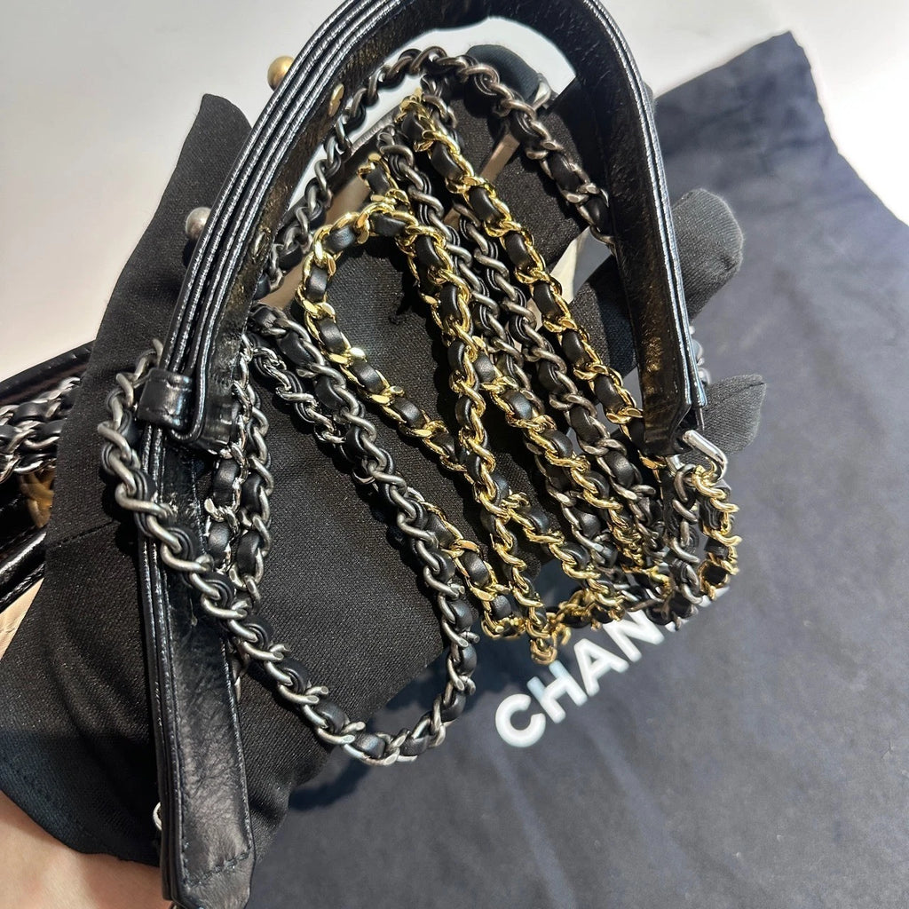 CHANEL Gabrielle Calfskin Quilted Small Shoulder Crossbody Women