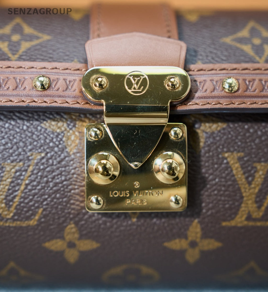 Louis Vuitton Papillon Trunk Monogram Crossbody Brown Gold Used Women Classic