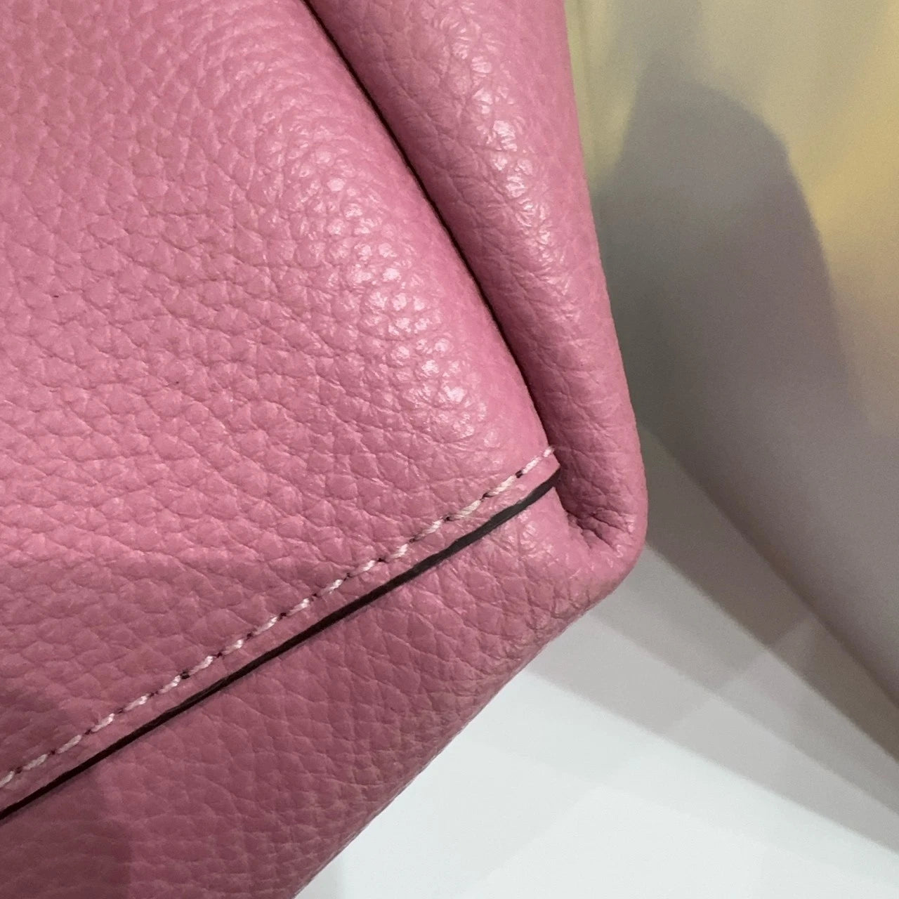 Coach Pink Leather Large Tote Shoulder Handbag for Women
