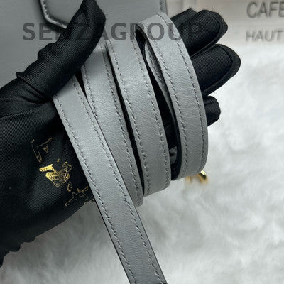 Gucci Bow Grey Gold Buckle Tote Bag Handbag Crossbody Classic Fashion