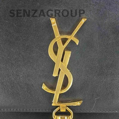 Saint Laurent Black Gold Chain Fringe Shoulder Crossbody Bag Classic