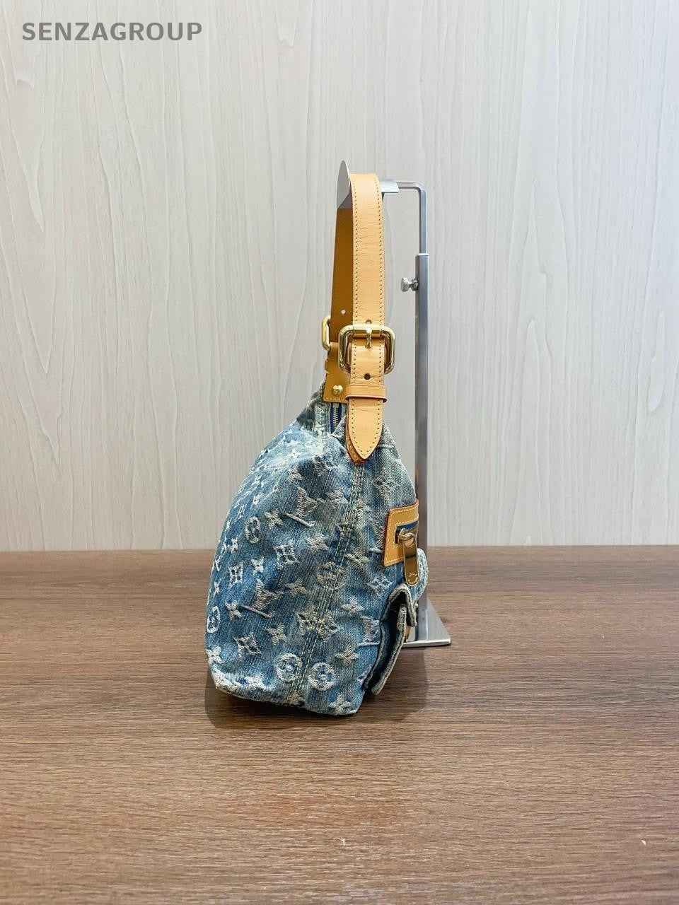 SJ0001  Louis Vuitton denim Shoulder Bag Baggy bag