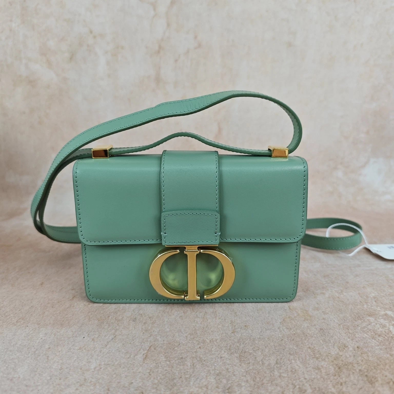 Dior Green Calfskin Montaigne30 Shoulder Crossbody Bag For Women