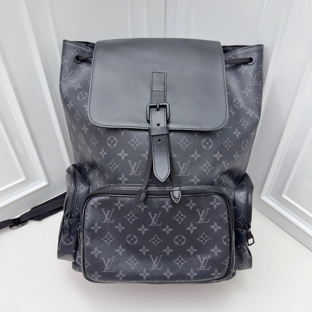 Louis Vuitton Black Monogram Eclipse Men's Backpack Classic