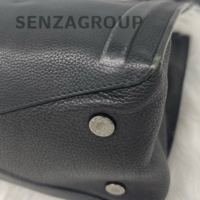 Bvlgari Chain Shoulder Bag Black Silver Women's Fashion Classic