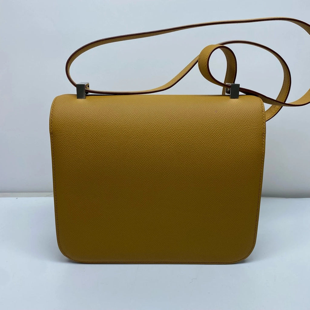 Hermes Constance 24 Epsom Leather Enamel Buckle Shoulder Bag For Women