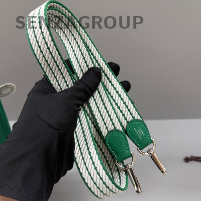Hermès Evelyne Mini Bag Green Silver Hardware Women's Fashion Shoulder Crossbody