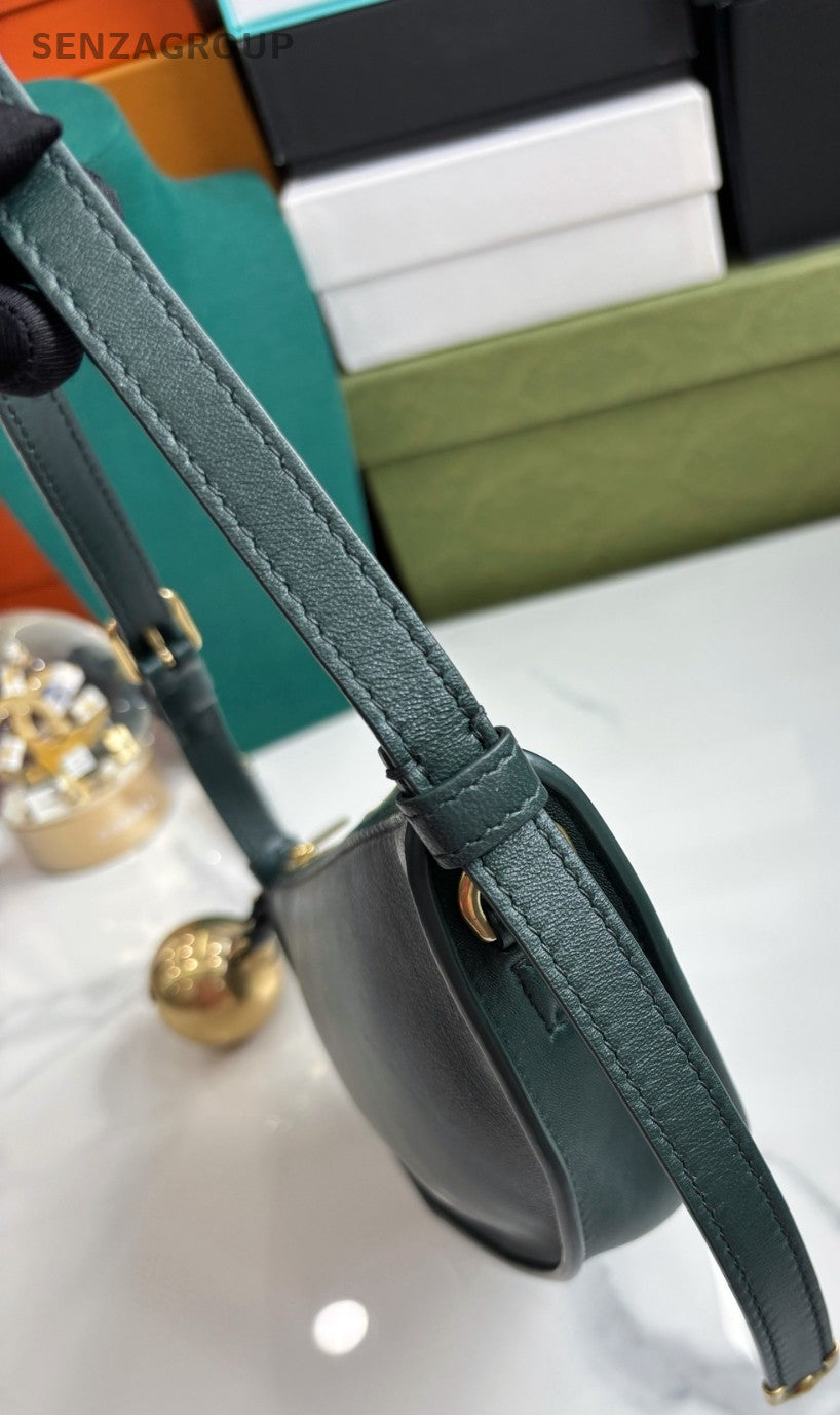 Burberry Shield bell Dark Green Shoulder Handbag Women