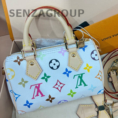 Louis Vuitton Speedy Nano White Multicolor Handbag - Women's Classic