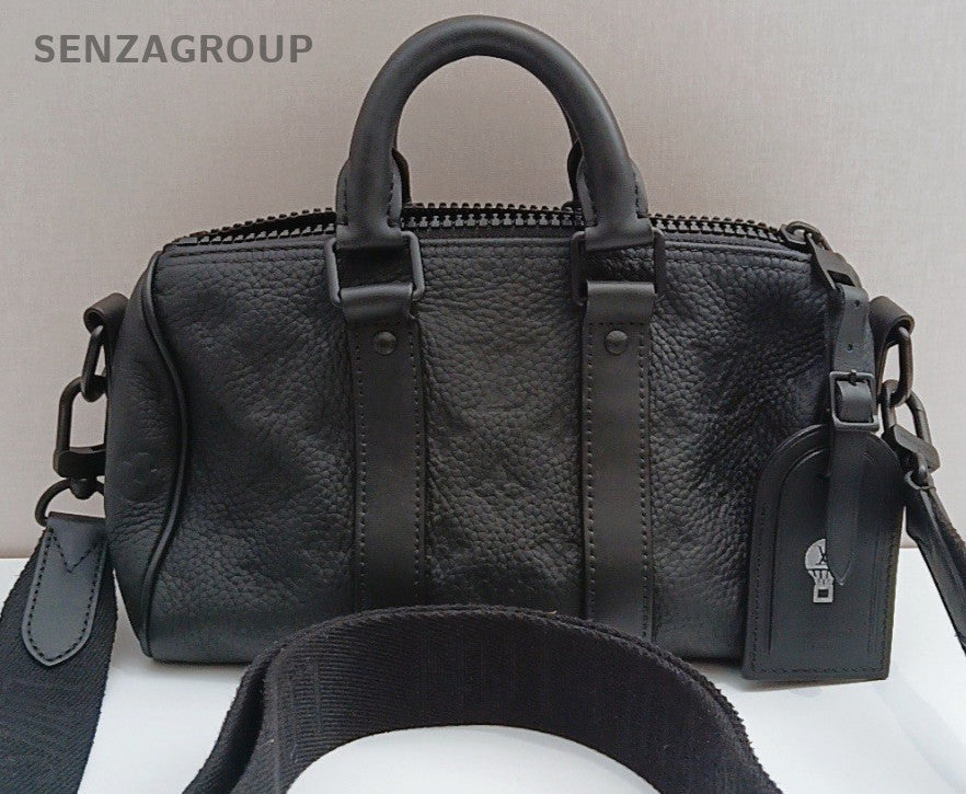 Louis Vuitton Keepall Monogram Handbag Crossbody Black Unisex Adults Classic