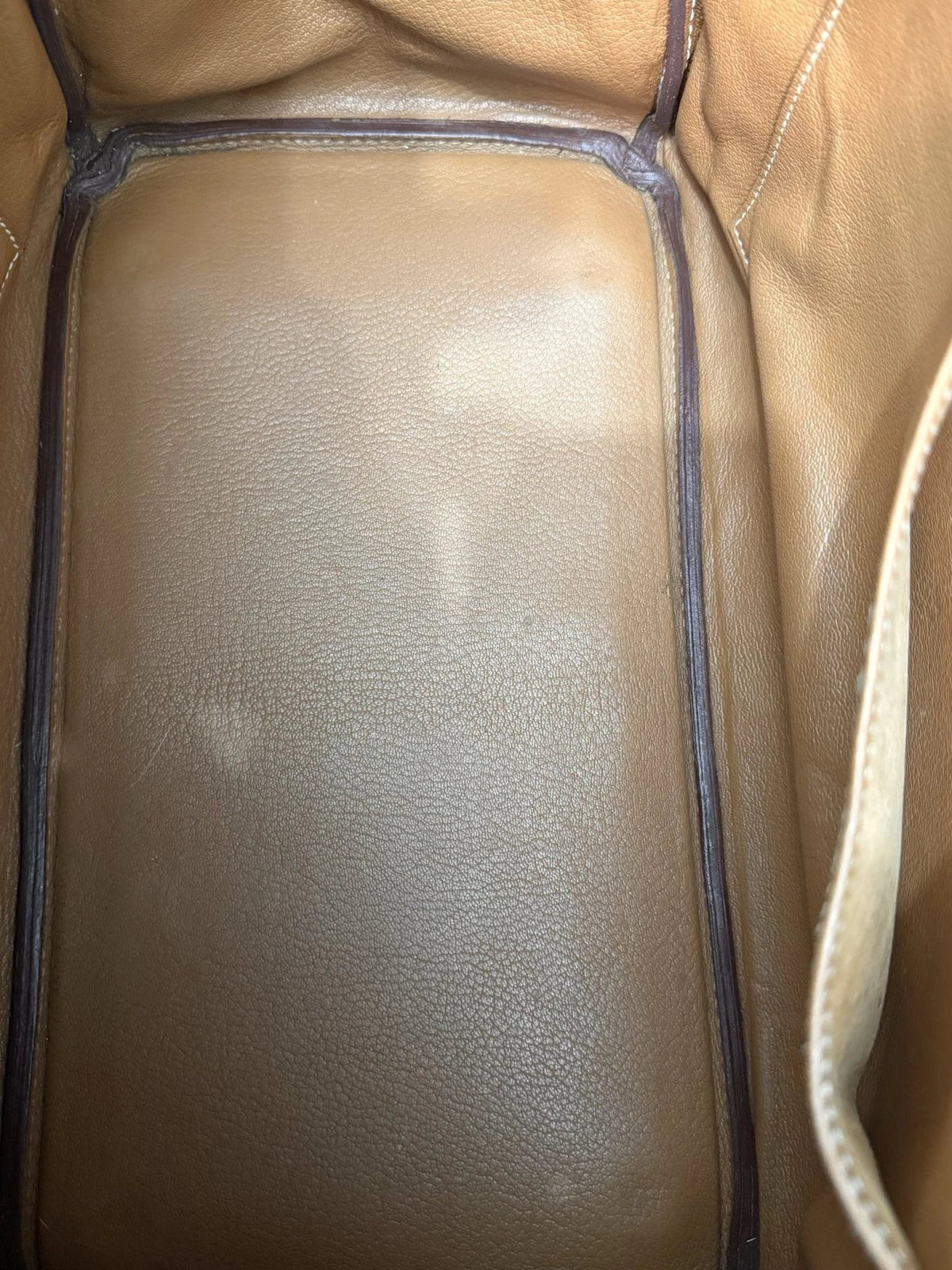 Hermes Birkin35 Epsom Leather Brown Gold Top Handle Bag Women Classic Fashion