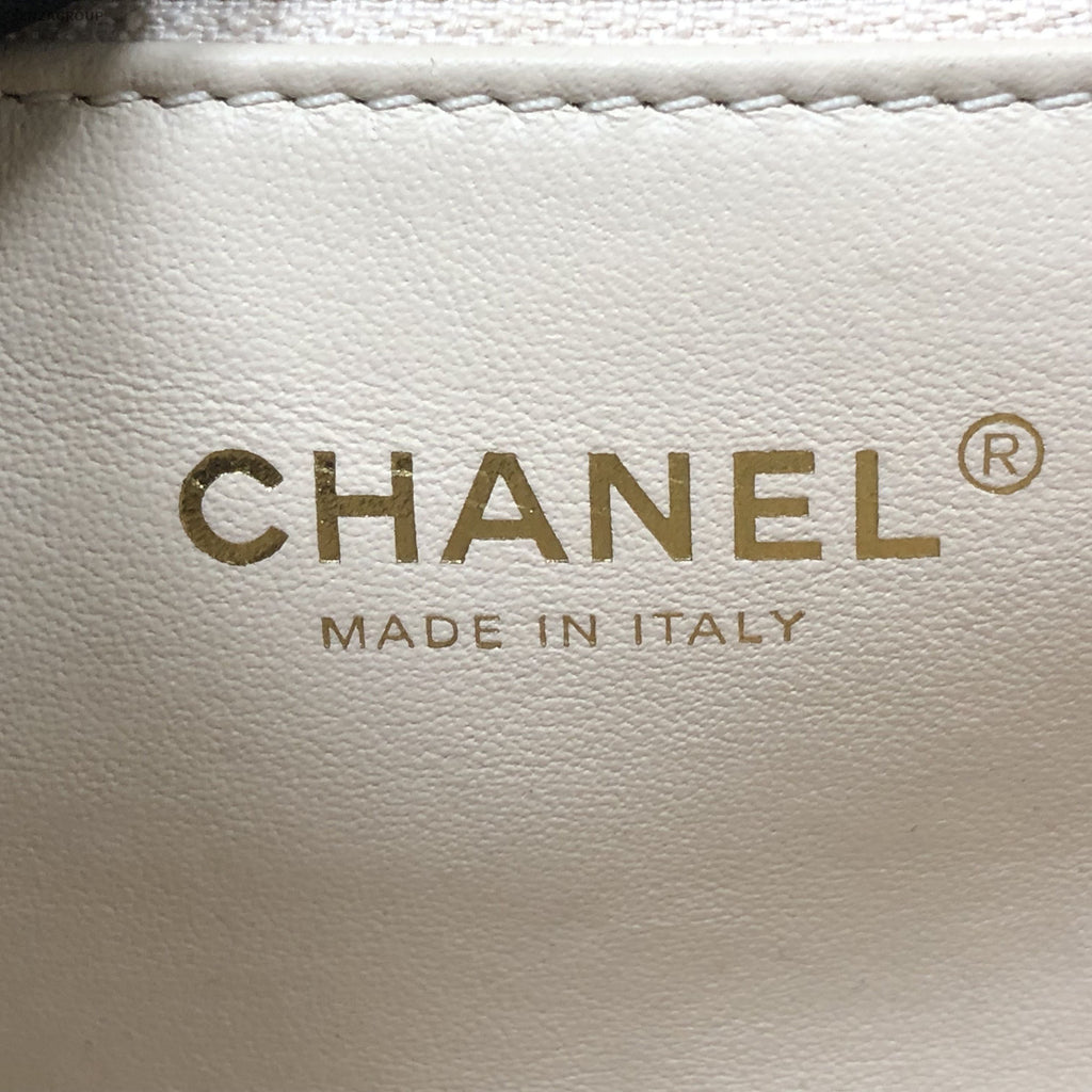 Chanel CF Quilted Flap Bag Beige Gold Chain Shoulder Crossbody Women Fashion