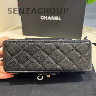 Chanel Classic Flap Mini Bag Calfskin Leather Shoulder Crossbody Bag