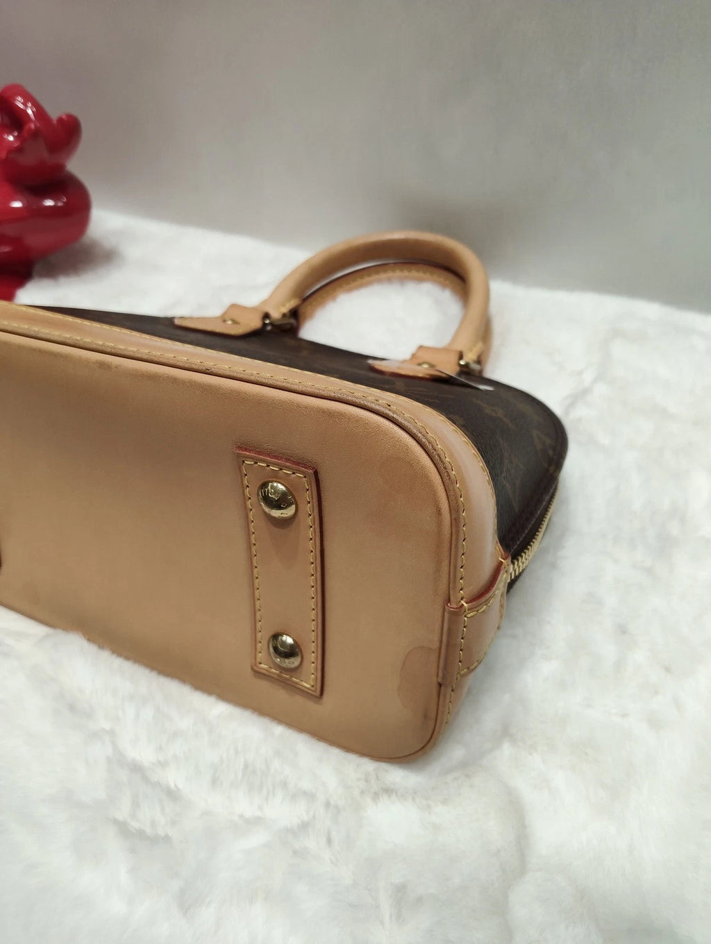 Louis Vuitton Monogram Canvas Mini Alma Shoulder Handbag For Women