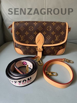 Louis Vuitton Monogram Fendi Baguette Bag Brown Gold Shoulder Strap Crossbody