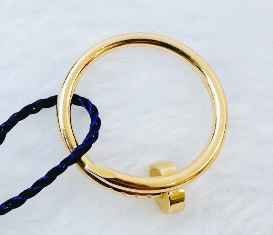 Excellent Cartier Juste un Clou Small Model Band Ring 18k Rose Gold EU49/US4.75