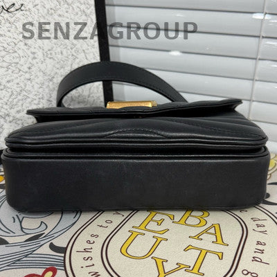 Louis Vuitton New Wave Black Gold Chain Shoulder Crossbody Bag