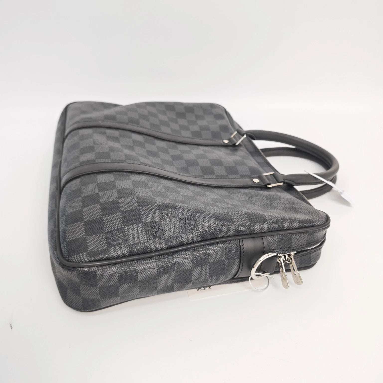 Authentic Louis Vuitton Black Gray Briefcase For Women