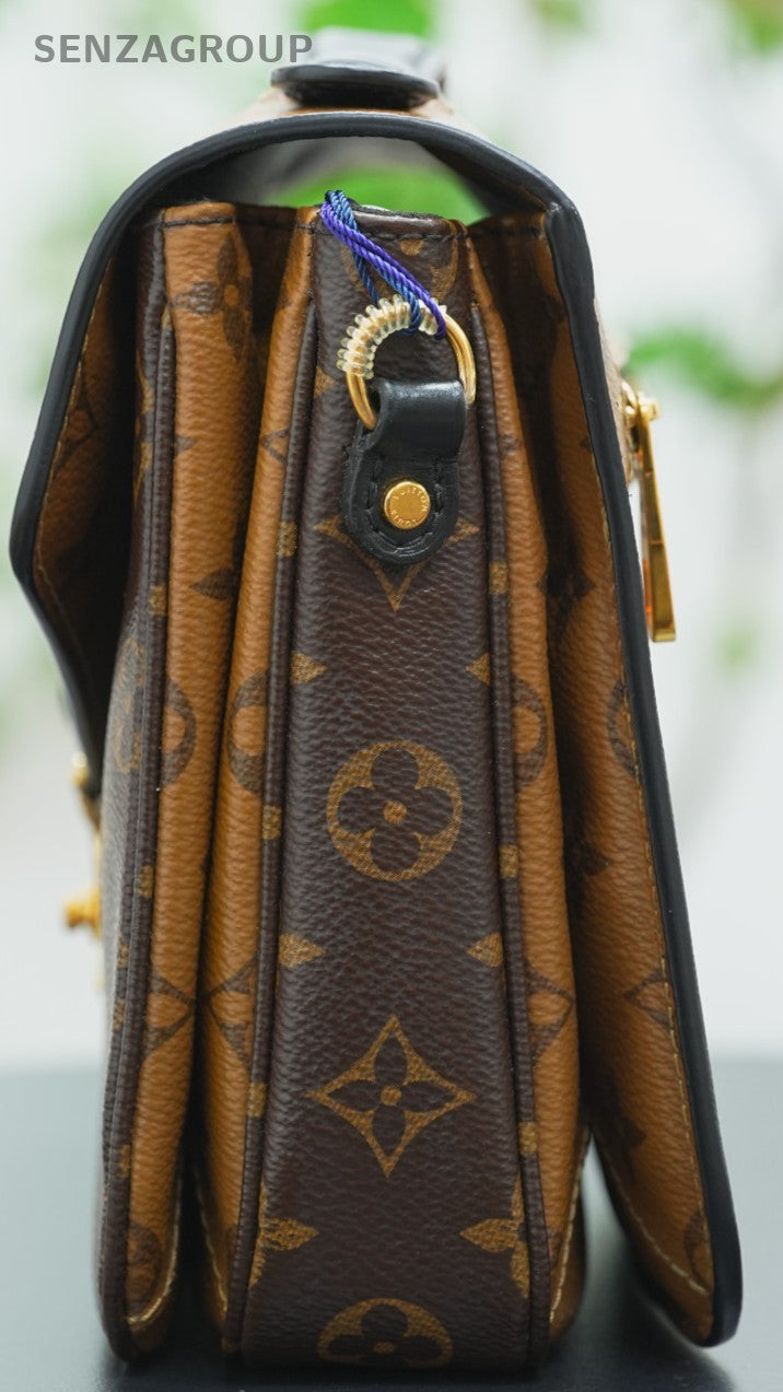Louis Vuitton Pochette Métis Monogram 2way Shoulder Handbag Brown Crossbody