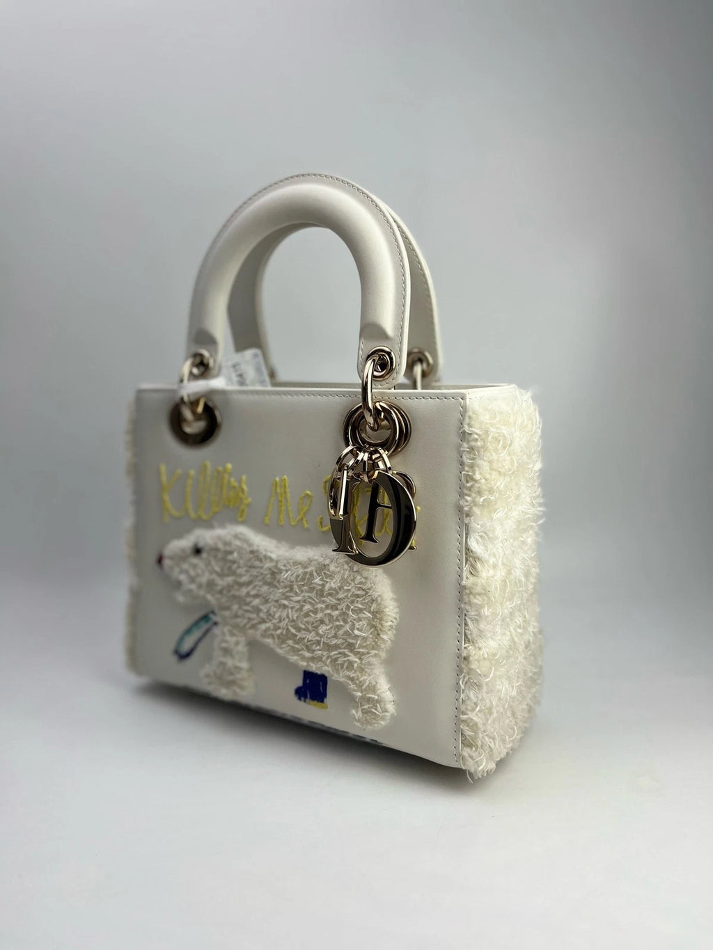 Dior Lady Dior Artist Limited Edition Ruby Handbag For Women