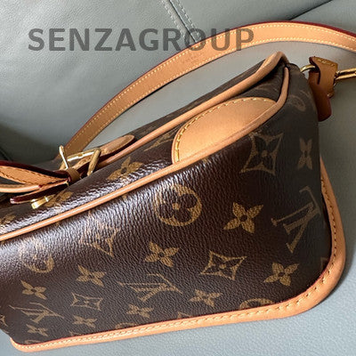 Louis Vuitton Monogram Fendi Baguette Bag Brown Gold Shoulder Strap Crossbody