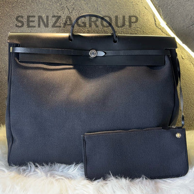 Hermès Herbag 48 Black Shoulder Bag Classic Fashion Women
