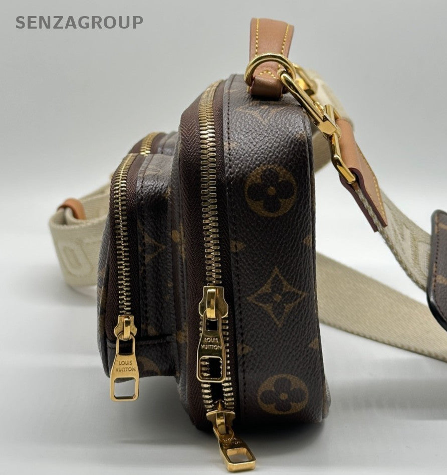 Louis Vuitton Utility Monogram Crossbody Brown Gold Women Classic Designer