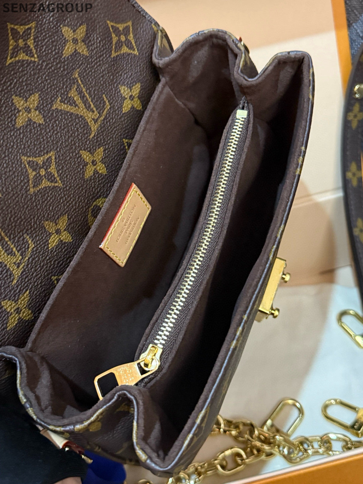 Louis Vuitton Monogram Pochette Metis Crossbody Bag Brown for Women