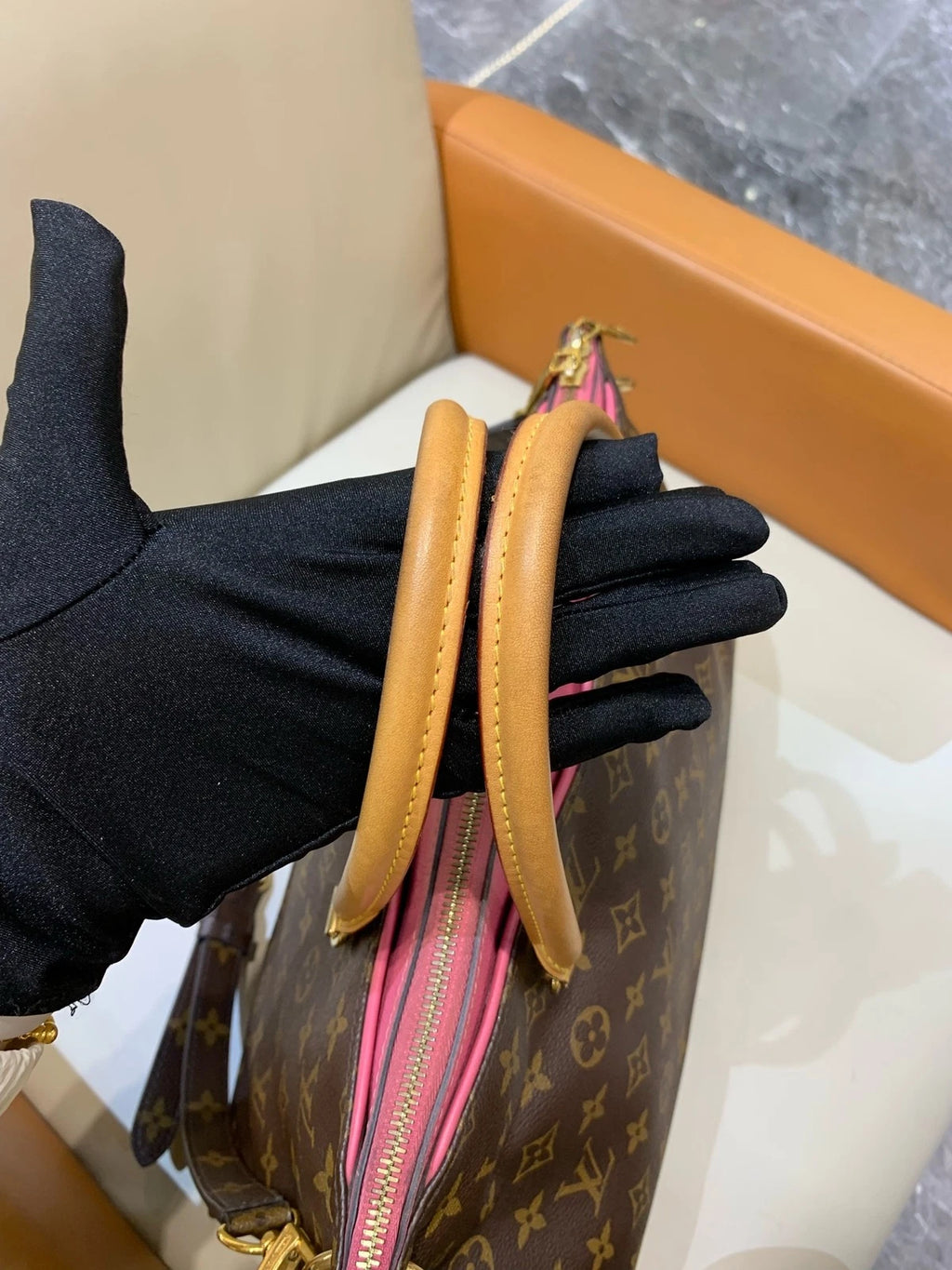 Louis Vuitton Monogram Canvas Pallas Tote Bag For Women