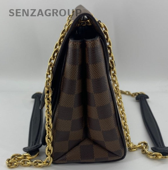 Louis Vuitton Vavin MM Chain Shoulder Bag Brown Black Gold Women Classic
