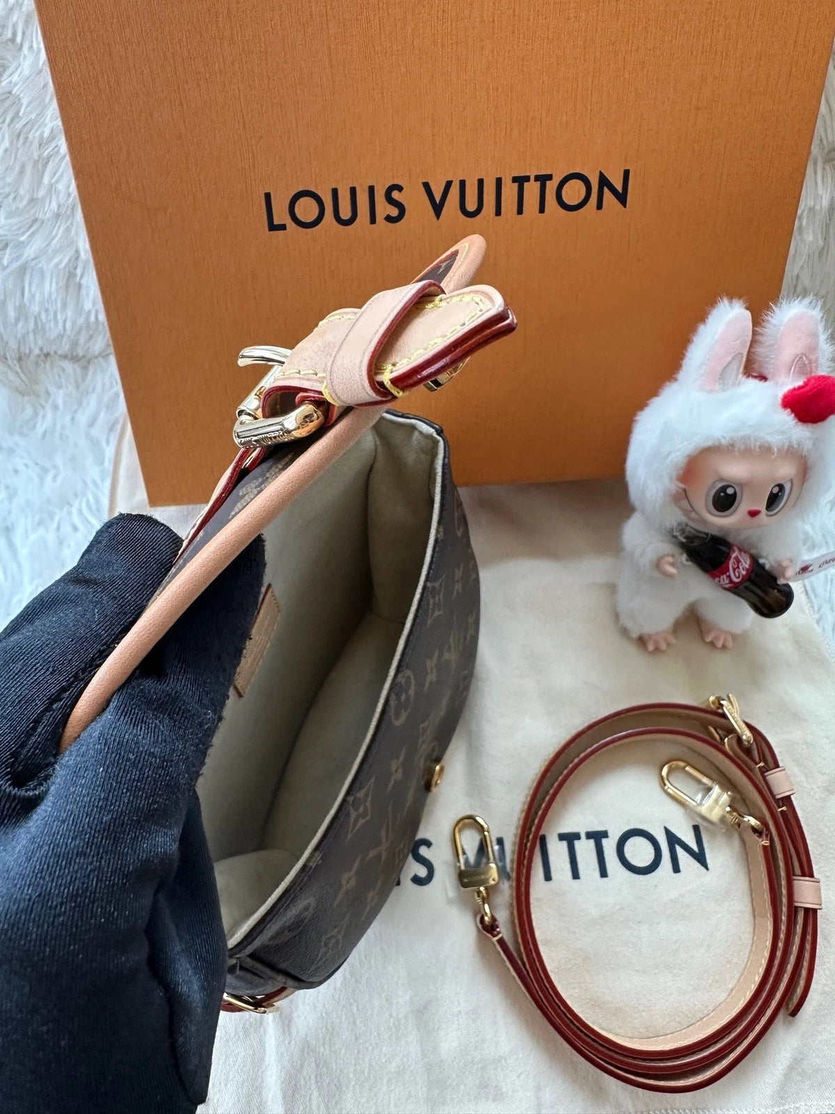 Louis Vuitton Monogram Canvas Saumur BB Shoulder Bag For Women