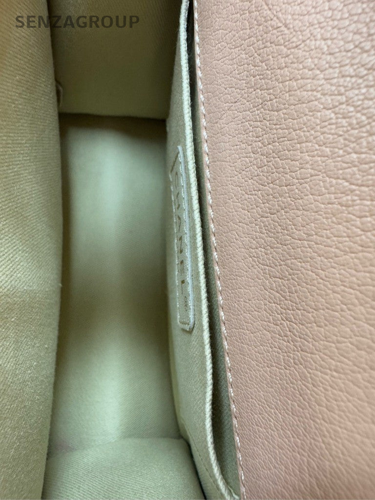 Chanel 2.55 Chain Diamond Top Handle Bag Crossbody Pink Gold Women Classic