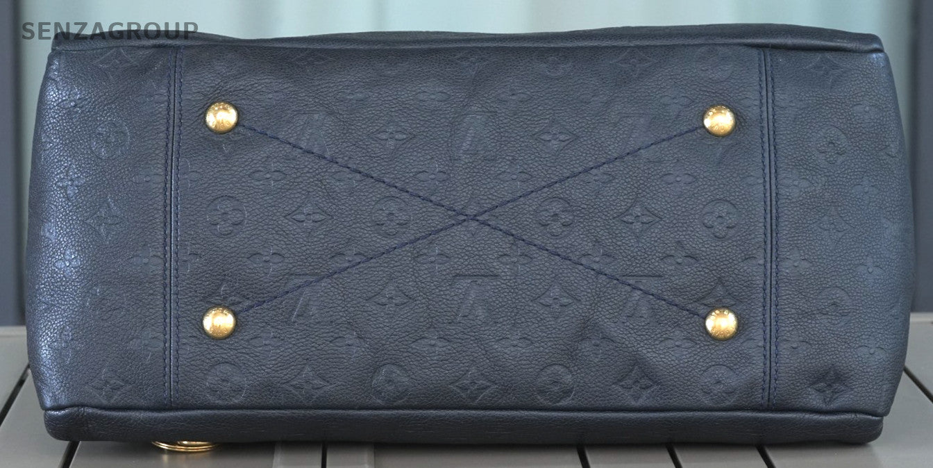Louis Vuitton Monogram Empreinte Artsy MM Navy Blue Leather Shoulder bag