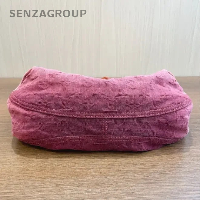 SJ0001 Louis Vuitton Denim Shoulder Bags Sunrise PM Pink Monogram