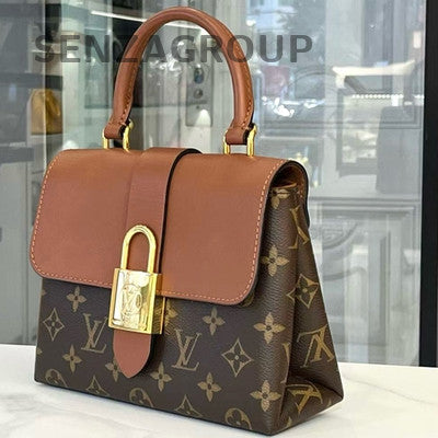 Louis Vuitton Locky Handbag Shoulder Bag Brown Gold Women Classic
