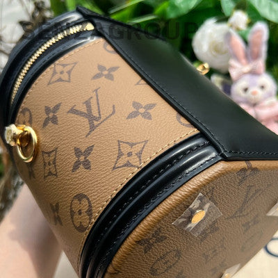 Louis Vuitton Monogram Speedy Handbag Shoulder Bag Brown Gold Buckle