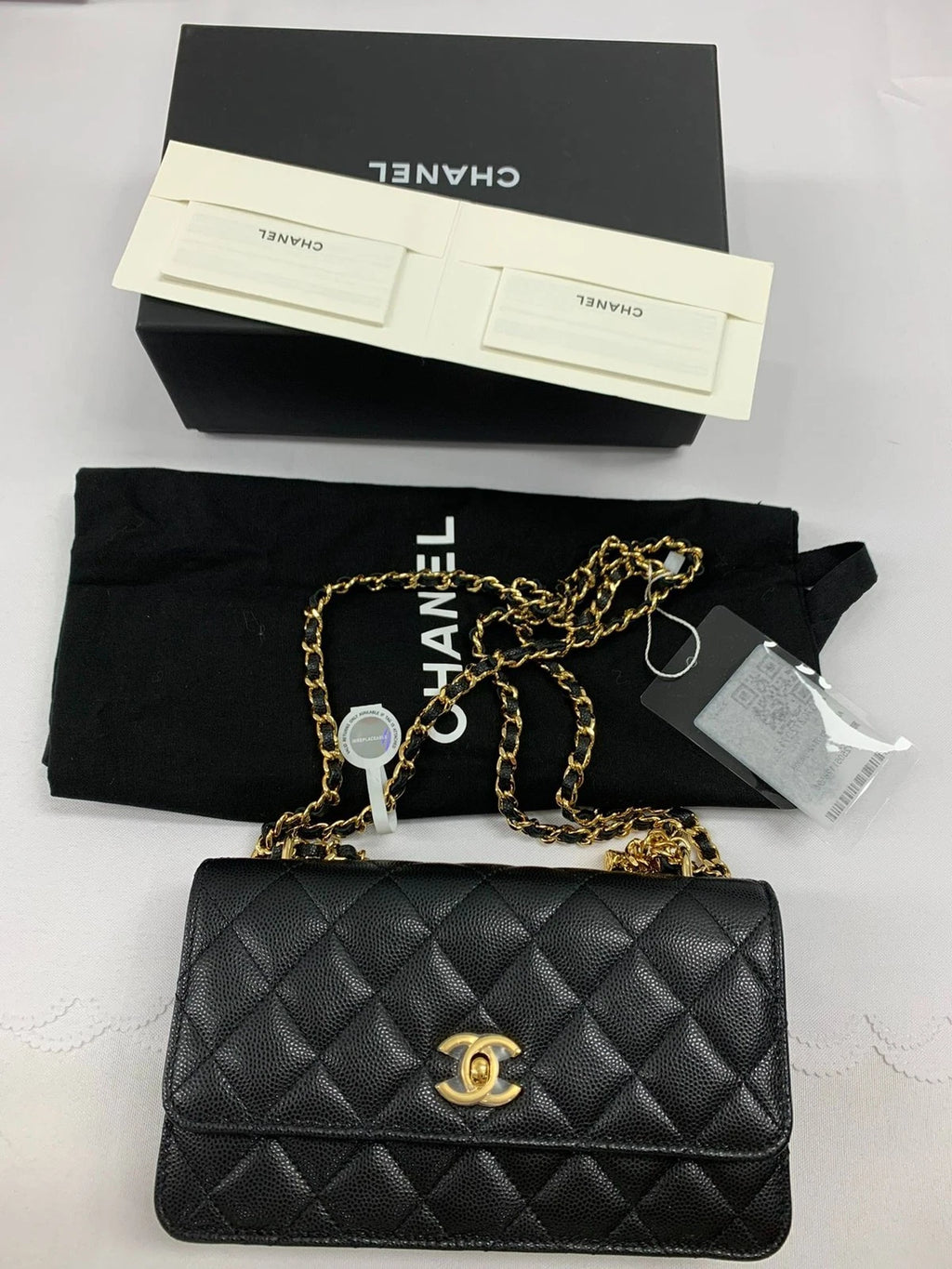 CHANEL Large Logo Leather Shoulder Bag For Women