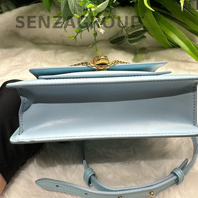 Bulgari Alexander Wang Chain Shoulder Crossbody Bag Blue Gold Fashion Women